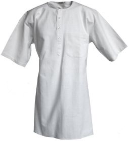 Khadi Kurta White Short Sleeve
